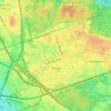 район Перово topographic map, elevation, terrain