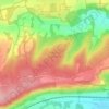 Ranmore Common topographic map, elevation, terrain