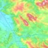 Montjoie-en-Couserans topographic map, elevation, terrain