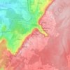 Poligny topographic map, elevation, terrain