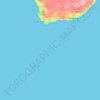 Western Cape topographic map, elevation, terrain