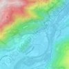 Agos-Vidalos topographic map, elevation, terrain