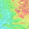 Vaucluse topographic map, elevation, terrain