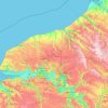 Seine-Maritime topographic map, elevation, terrain