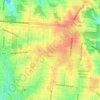 Cheviot topographic map, elevation, terrain