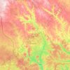 Mambéré-Kadéï topographic map, elevation, terrain