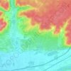 Restigné topographic map, elevation, terrain