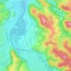 Touille topographic map, elevation, terrain