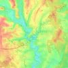 Châtillon-en-Bazois topographic map, elevation, terrain