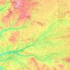 Loir-et-Cher topographic map, elevation, terrain