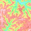 Clara Township topographic map, elevation, terrain