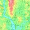 Ombersley topographic map, elevation, terrain