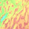 Lander County topographic map, elevation, terrain