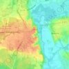 Cuisery topographic map, elevation, terrain