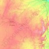 Mashonaland East Province topographic map, elevation, terrain