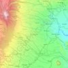 Murang'a County topographic map, elevation, terrain