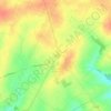 Hérouville-en-Vexin topographic map, elevation, terrain
