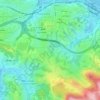 Alza topographic map, elevation, terrain