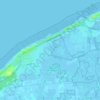 Wenduine topographic map, elevation, terrain