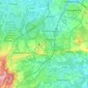 Witley topographic map, elevation, terrain