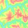 Kirehe topographic map, elevation, terrain