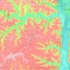 Houston County topographic map, elevation, terrain