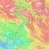 Neretva topographic map, elevation, terrain