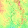 Muonio topographic map, elevation, terrain
