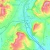 Craven Arms topographic map, elevation, terrain