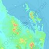 Shoalwater topographic map, elevation, terrain