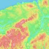 East Hants District Municipality topographic map, elevation, terrain