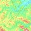 Urbino topographic map, elevation, terrain