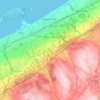 Millcreek Township topographic map, elevation, terrain