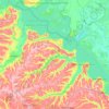 Верхньодніпровська міська громада topographic map, elevation, terrain