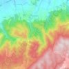 Escoussens topographic map, elevation, terrain