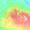 Akçakent topographic map, elevation, terrain