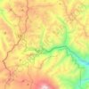 Papallacta topographic map, elevation, terrain