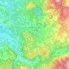 Malemort-du-Comtat topographic map, elevation, terrain