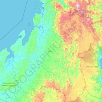 Sofia Region topographic map, elevation, terrain