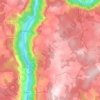 Les Vignes topographic map, elevation, terrain