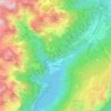 Molveno topographic map, elevation, terrain