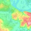 городское поселение Кстово topographic map, elevation, terrain