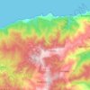 Kanoua topographic map, elevation, terrain