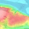 Безводное topographic map, elevation, terrain