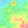 Tiberkanine topographic map, elevation, terrain