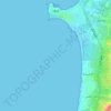 Tyre topographic map, elevation, terrain