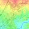 Alangilan topographic map, elevation, terrain