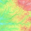 Dordogne topographic map, elevation, terrain