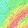 Doubs topographic map, elevation, terrain