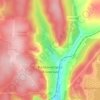 Железногорск-Илимский topographic map, elevation, terrain